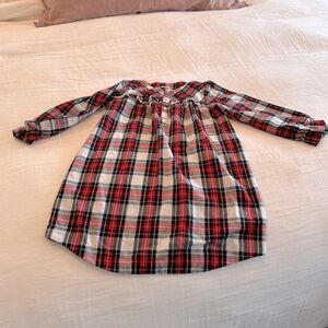 J.Crew Stuart plaid pajama nightgown . Girls size 7.